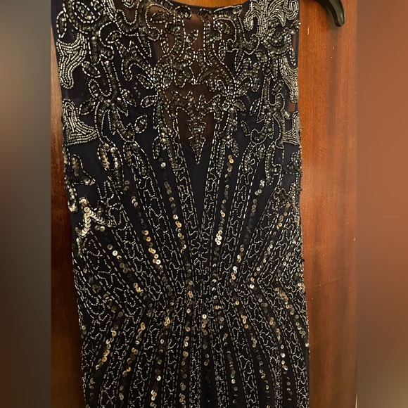 Navy Sequins Gown - Picture 5 of 6